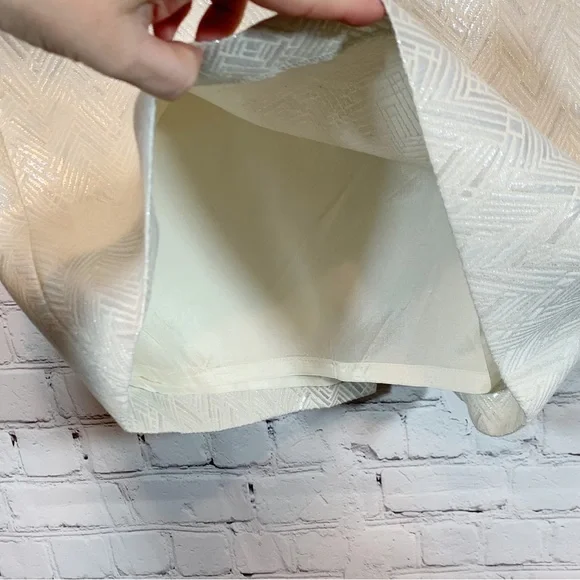 Kasper midi skirt shimmering white - Picture 4 of 6